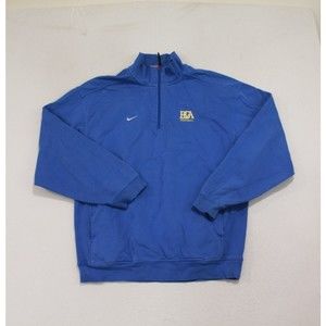 Nike Team Men Blue Sweater Mock Neck Size Large